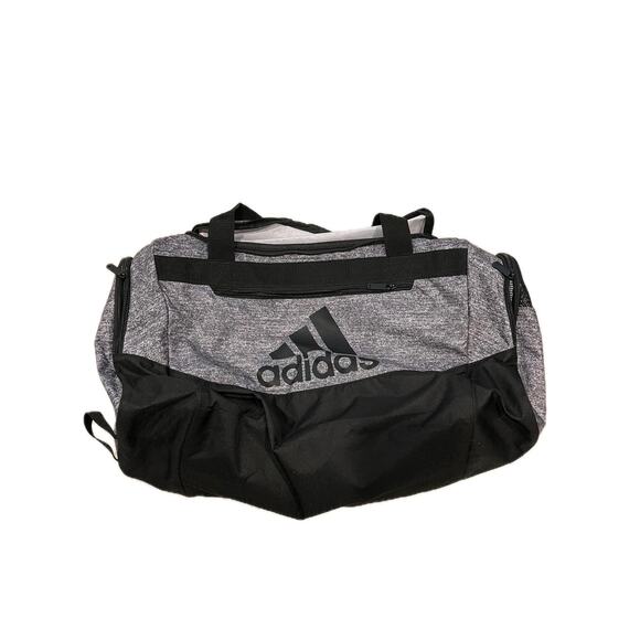 Adidas Defender Medium 20"x12"x10" Black Gray Duffel Bag - Picture 1 of 6